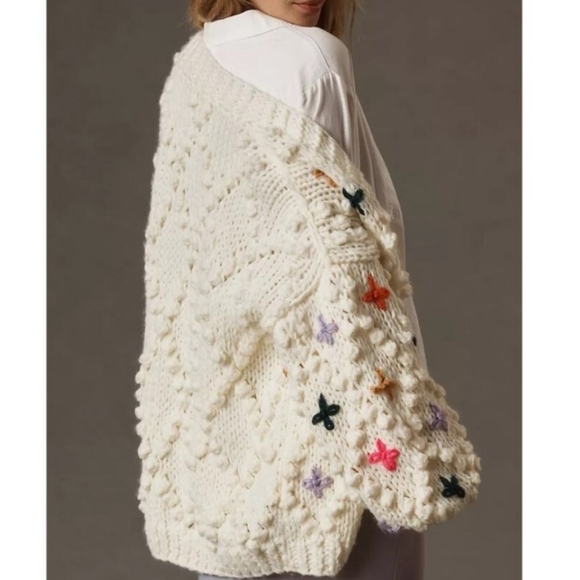 Anthropologie One Size Bubble Cardigan Sweater - Picture 3 of 13
